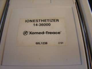 XOMED Treace IONESTHETIZER tympanic Anesthesia Machine  