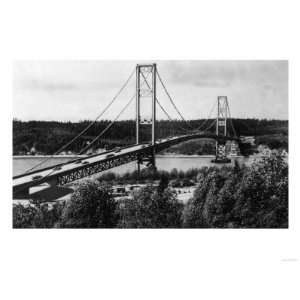  View of the Narrows Bridge   Tacoma, WA Giclee Poster 