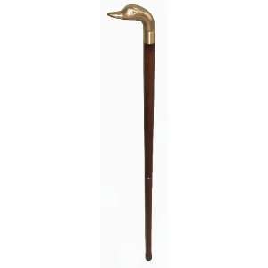  35 Solid Brass Handle Walking Stick/cane ~ Goose Head 