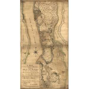  1776 map of New York, Manhattan