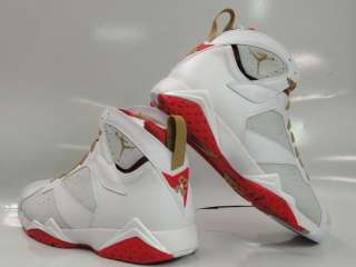 Nike Air Jordan 7 Year of The Rabbit White Red Sneakers Mens Size 14 