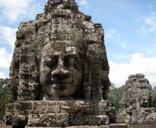 HEADED BUDDHA Angkor Cambodia.