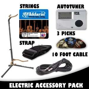   Tuner & 3 Assorted Picks   PERFECT FOR BEGINNERS: Musical Instruments