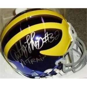   Thomas autographed Football Mini Helmet (University of Michigan