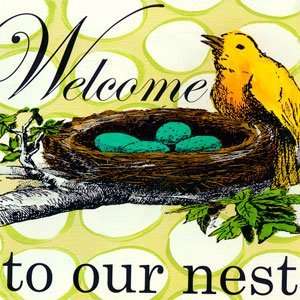  Welcome to Our Nest Canvas Reproduction