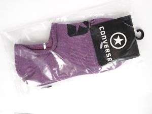 New Converse No Show Ankle Socks Purple Black Men 3 11  