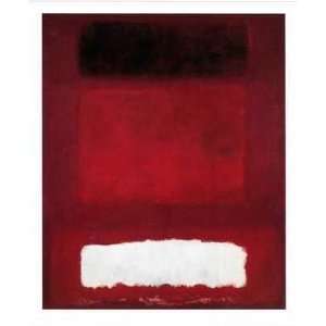  Red White And Brown 1957 by Mark Rothko. size 38.5 inches 