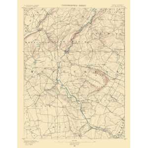  USGS TOPO MAP HIGH BRIDGE QUAD NEW JERSEY NJ 1890