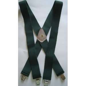  Hunter Green Mens 2 Wide Suspenders 48 XL Everything 