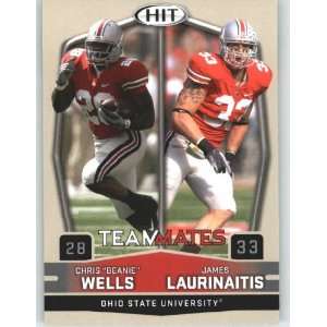  HIT 58 Chris Beanie Wells & James Laurinaitis ( Ohio State Teammates 