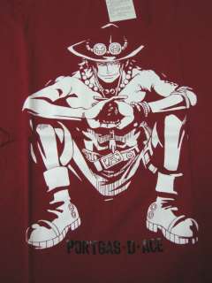 UNIQLO ONE PIECE PORTGAS.D.ACE Graphic T Shirt RED KOREA LIMITED 