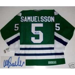 Ulf Samuelsson Autographed Jersey   Vintage  Sports 