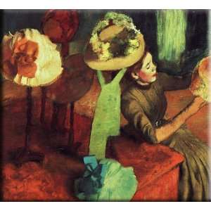 The Millinery Shop 30x27 Streched Canvas Art by Degas, Edgar  
