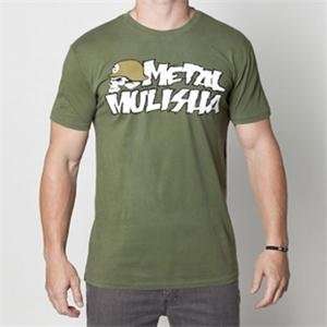   Mulisha Original Icon Custom T Shirt   Medium/Military: Automotive