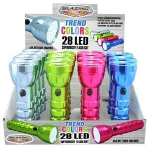   Blazing LEDz Trend Colors 28 LED Flashlight Case Pack 12 Automotive
