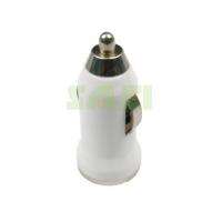 White Mini USB Car Charger Adapter for Apple iPod iPhone 3G 4G 4S 