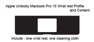 SGP Wrist Rest Skin for Apple Unibody MacBook Pro 15  