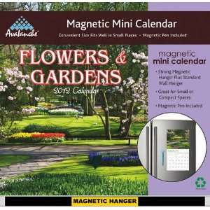  Flowers & Gardens 2012 Magnetic Mount Wall Calendar 