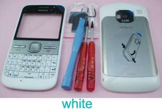 For Nokia E5 Housing Case Cover Keypad Tool Metal White  
