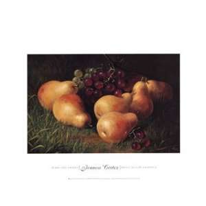    Pears and Grapes   Poster by Jenness Cortez (16x12)