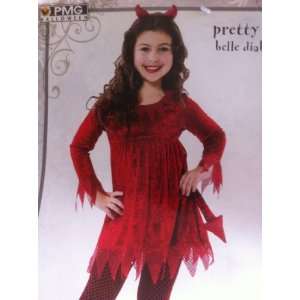  Pretty Sparkle Red Devil Girl Costume Dress Medium 7 8 