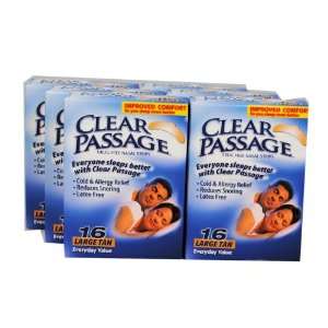   96 Clear Passage Nasal Strips Large Tan Sleep Better: Home & Kitchen
