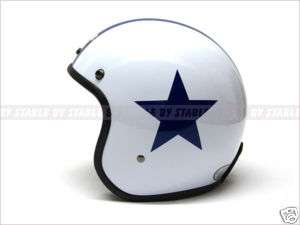 STAR Motorcycle Vespa Helmet Retro 3/4 Christmas FLAKE  