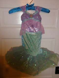 Disney Glitter Ariel Costume for Girls XS 4 new  
