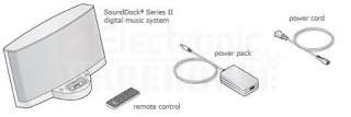 Bose® SoundDock® Series ll digital music system Remote control Power 