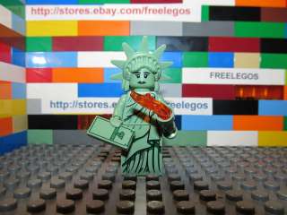 Lego LADY LIBERTY minifigure   series 6   NEW   statue of liberty 