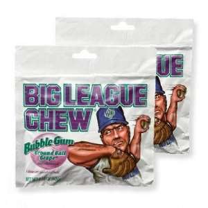 Big League Chew   Grape, 2.12 oz pouch: Grocery & Gourmet Food