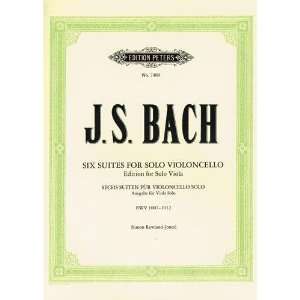 : Bach J.S.   Six Cello Suites, BWV 1007 1012   transcribed for Viola 