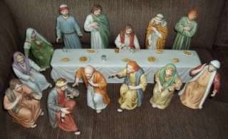 HOMCO HOME INTERIOR GIFTS LORDS LAST SUPPER GREATEST STORY FIGURINES 
