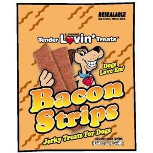  Supreme TLT Bacon Strips Dog Treats   3 oz. Flavor Bacon 