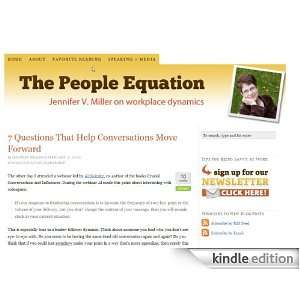  The People Equation Kindle Store Jennifer V. Miller