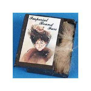  Miniature Fur Stole in a Victorian Box sold at Miniatures 