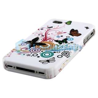   Hard Case Skin Cover+Mirror Film for Apple iPhone 4S 4th Gen 4  