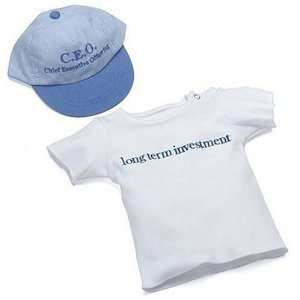  CEO Hat & T shirt, Long Term Investment, 0 6 months Baby