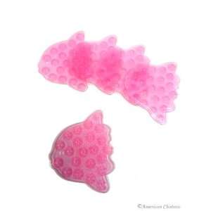   Pink Fish Anti Non Slip Bath Shower Mats Stickers: Home & Kitchen