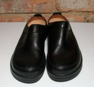 Birkenstock Footprints Ashby Black Leather Clogs Shoe 39 R Wmn 8  8 5 