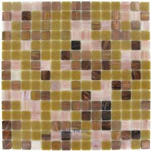 Bon appetit glitter 3/4 x 3/4 mesh mounted glass mosaic in baladi