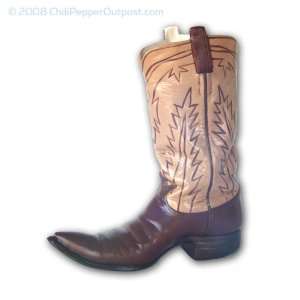  Ceramic Western Boot   2 Tone Brown Roper