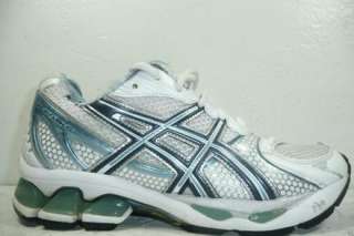 Asics Gel Kayano 15 Womens Size 7 Running Shoes Blue Silver White 