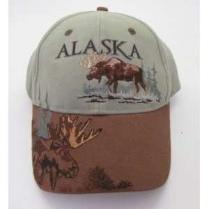    New Alaska Bull Tundra Moose Ball Cap Hat Deluxe: Everything Else