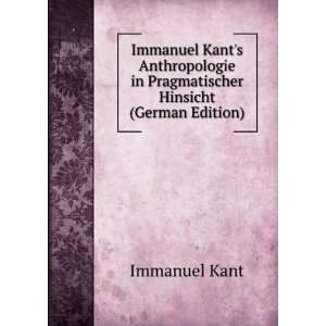   Hinsicht (German Edition) Immanuel Kant  Books