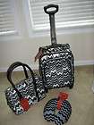 3pc MATCHING MISSONI LUGGAGE TRAVEL TOTE CARRY ON SPINN