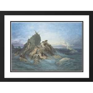 Dore, Gustave 24x19 Framed and Double Matted Les Océanides (Les 
