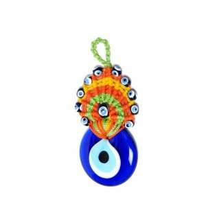  Evil Eye Charm with Rainbow Woll Pad: Office Products