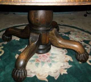   50 TIGER Oak Round Pedestal Table Hastings Furniture 1900  