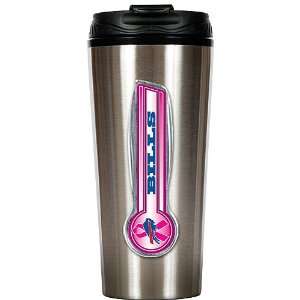   Breast Cancer Awareness 16oz Stainless Steel Travel Tumbler: Sports